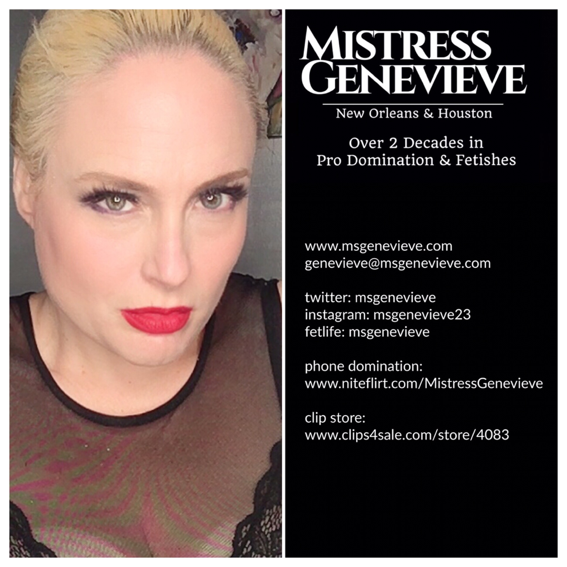 Mistress Genevieve.... 